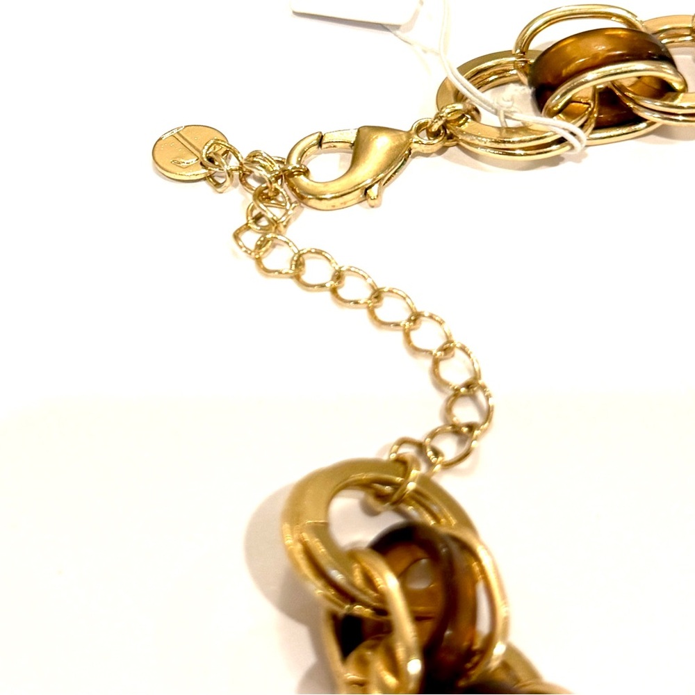 Talbots Gold and Tortoise Link Necklace - Picture 11 of 14